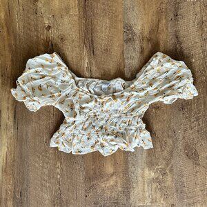 Floral Arizona Jean Co Crop Top